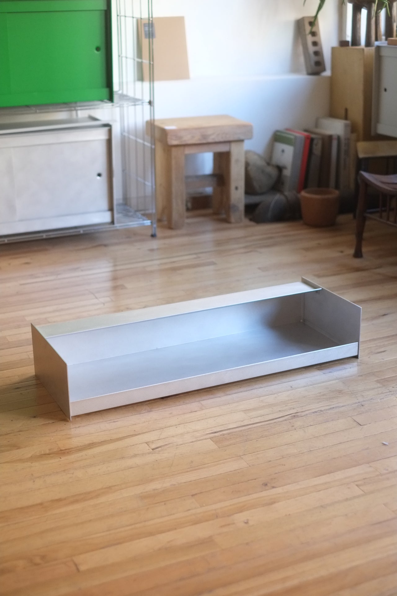 (B-Stock / Floor Sample) UTIL x Jak Shoe Rack in Brushed Aluminum