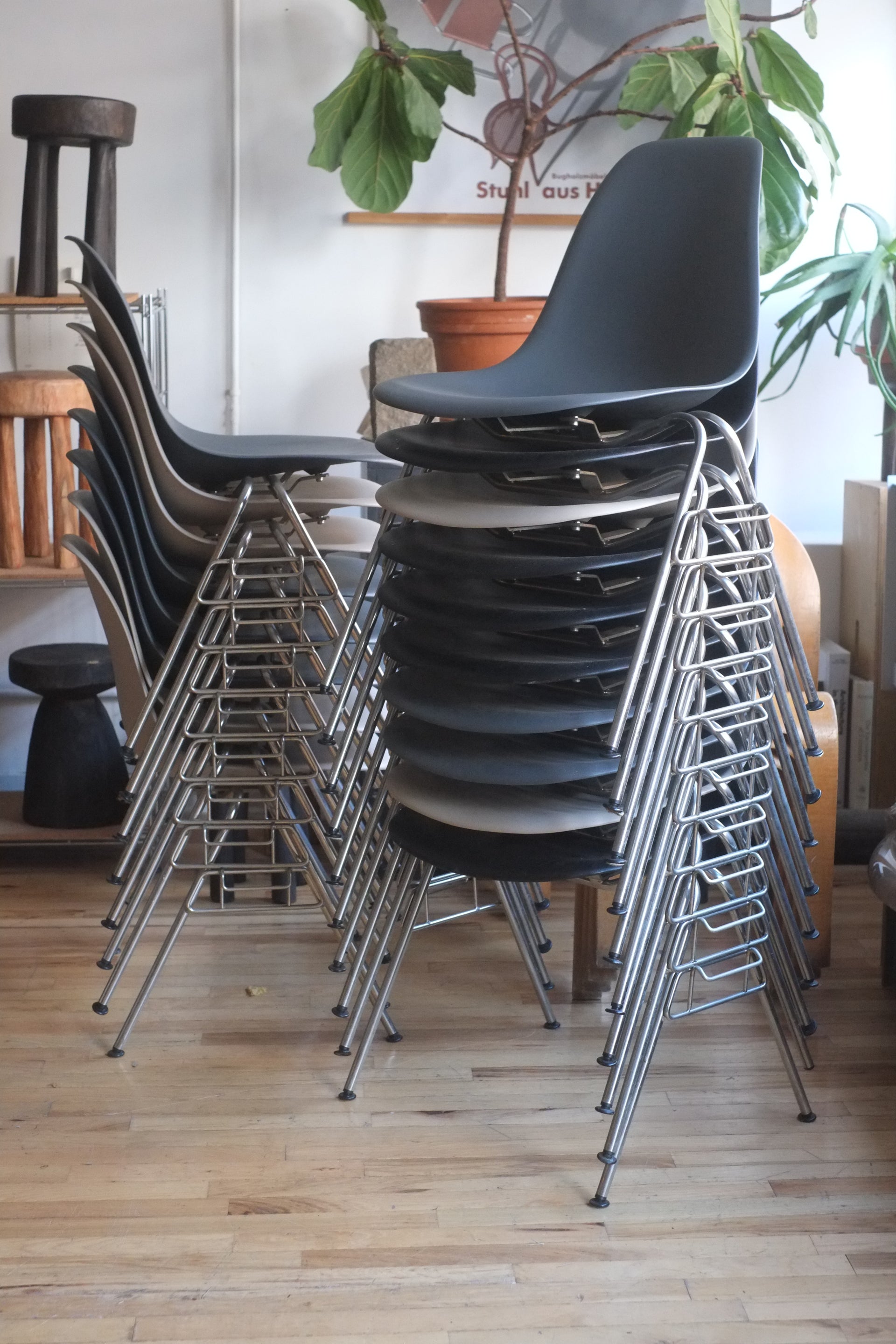 Eames Stacking Base Shell Chairs by Herman Miller (Price Per)