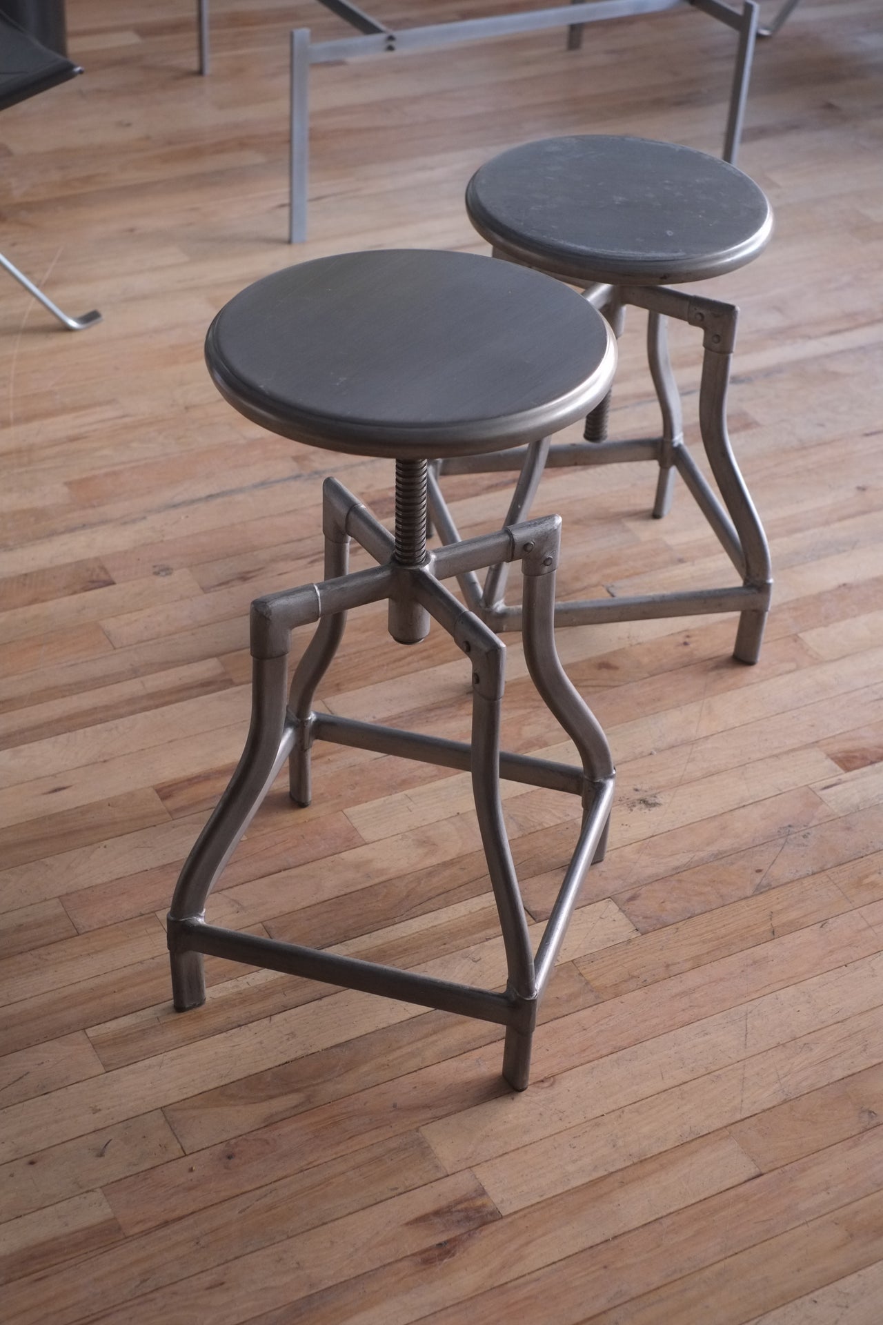 Gunmetal Adjustable Stools (price per)