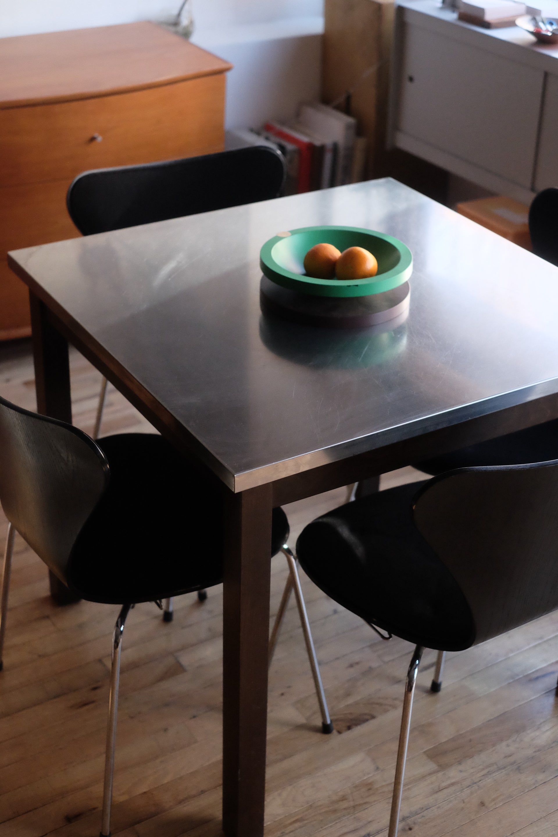 Stainless Steel Top Dining Table