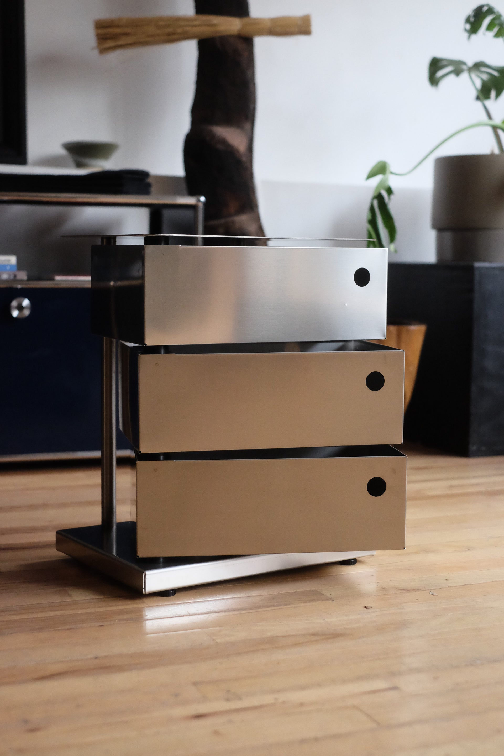 3-Drawer Pivot Cabinet (Stainless Steel)