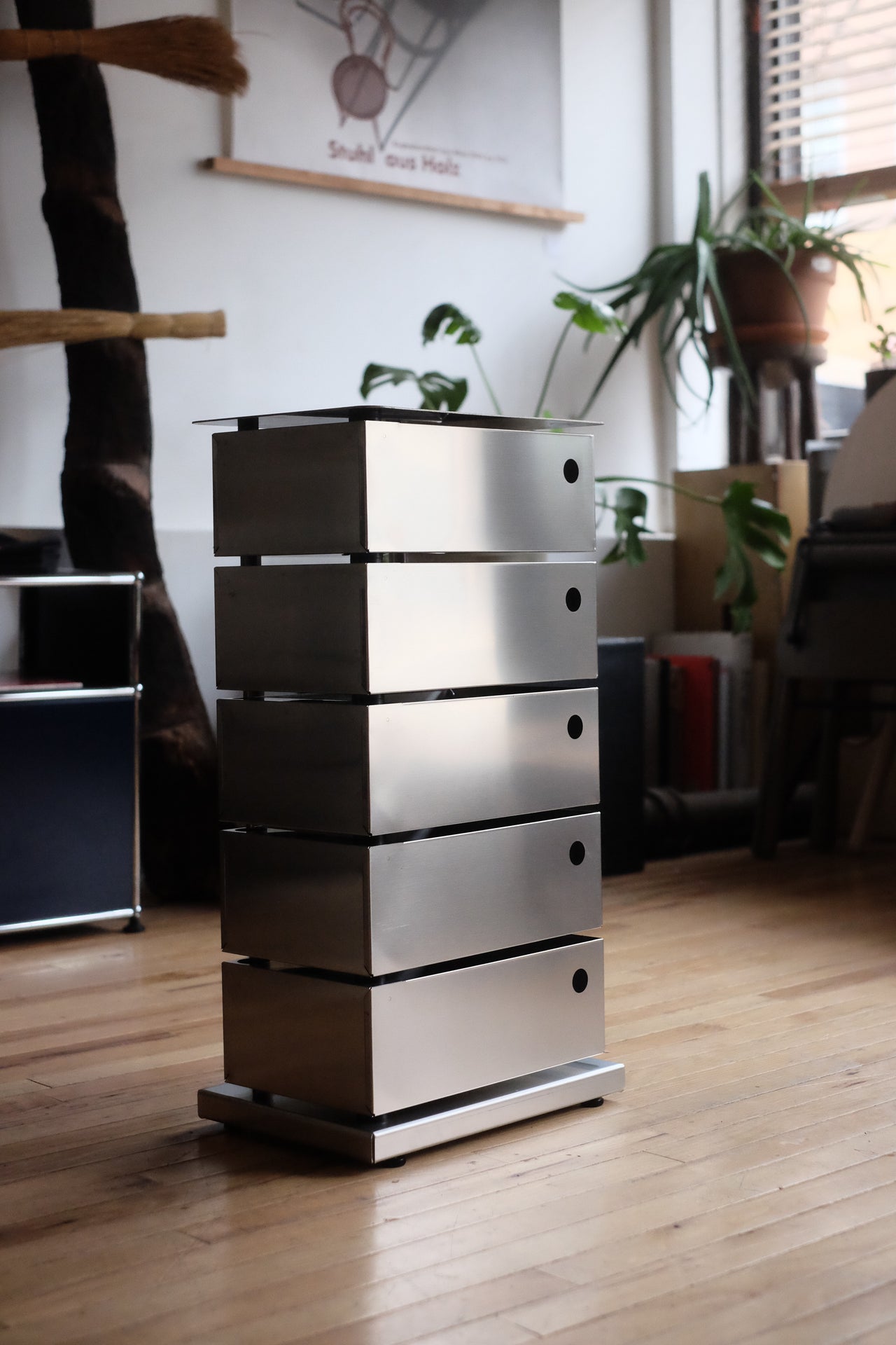 5-Drawer Pivot Cabinet (Stainless Steel)