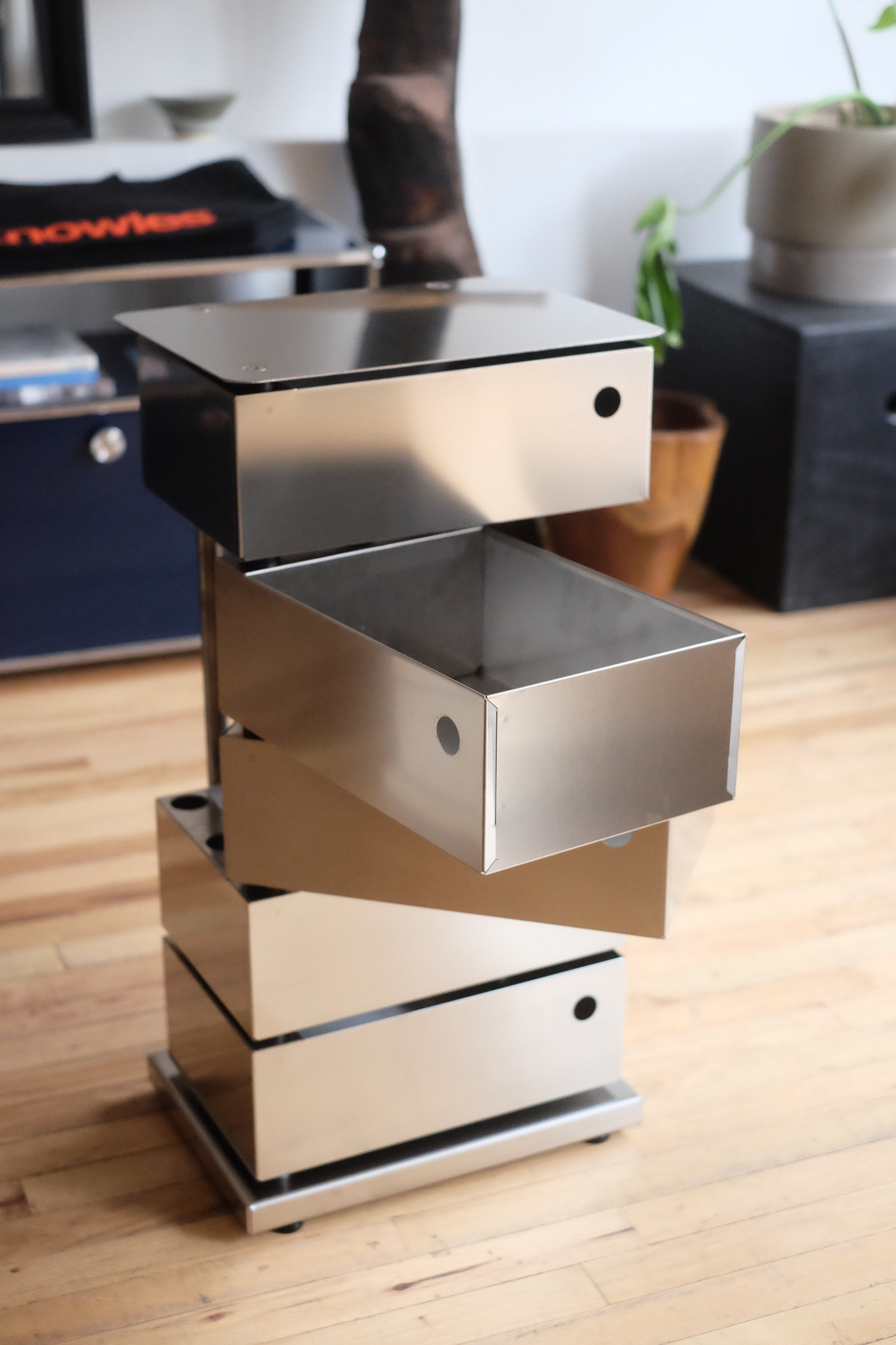 5-Drawer Pivot Cabinet (Stainless Steel)