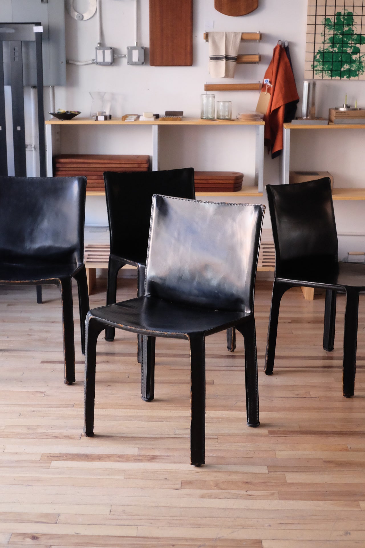 Cassina Cab 412 Dining Chairs by Mario Bellini (Set of 4)